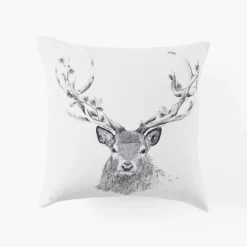 Housses De Coussin|Coffrets Cadeaux|Carré Blanc Housse de coussin coton Elaphe