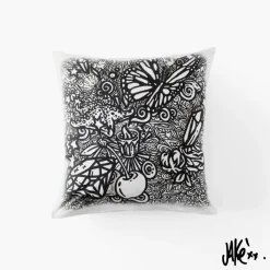 Housses De Coussin|Coffrets Cadeaux|Carré Blanc Housse de coussin coton Jakè x