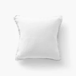 Housses De Coussin|Carré Blanc Housse de coussin lin lavé Songe blanc
