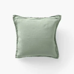 Housses De Coussin|Coffrets Cadeaux|Carré Blanc Housse de coussin lin lavé Songe eucalyptus