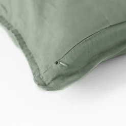 Housses De Coussin|Coffrets Cadeaux|Carré Blanc Housse de coussin lin lavé Songe eucalyptus