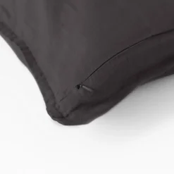 Housses De Coussin|Carré Blanc Housse de coussin lin lavé Songe charbon