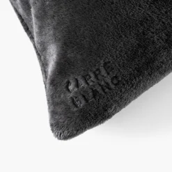 Housses De Coussin|Coffrets Cadeaux|Carré Blanc Housse de coussin polaire Oslo anthracite