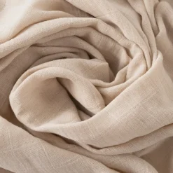 Accessoires|Nouveautés Bébénew|Carré Blanc Maxi lange coton bio Merveille beige