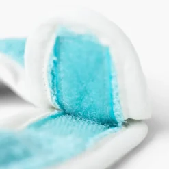 Bavoirs & Mini-bavoirs|Carré Blanc Mini bavoir coton Atlantis lagon