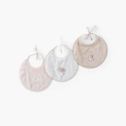 Nouveautés Bébénew|Bavoirs & Mini-bavoirs|Carré Blanc Mini bavoir coton bio Bienvenue naturel