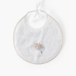 Bavoirs & Mini-bavoirs|Carré Blanc Mini bavoir coton bio Bienvenue blanc
