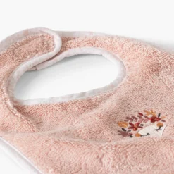 Bavoirs & Mini-bavoirs|Carré Blanc Mini bavoir coton bio Illumine vieux rose