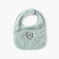 Bavoirs & Mini-bavoirs|Carré Blanc Mini bavoir coton bio Jardine amande