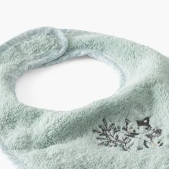 Bavoirs & Mini-bavoirs|Carré Blanc Mini bavoir coton bio Jardine amande