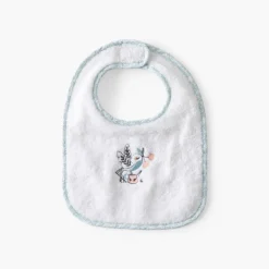 Bavoirs & Mini-bavoirs|Carré Blanc Mini bavoir coton bio Jardine blanc