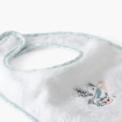 Bavoirs & Mini-bavoirs|Carré Blanc Mini bavoir coton bio Jardine blanc
