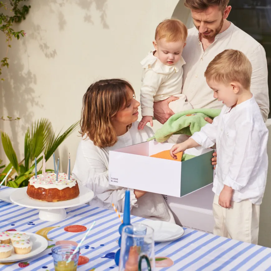 Nappes|Carré Blanc Nappe coton Joya blanc
