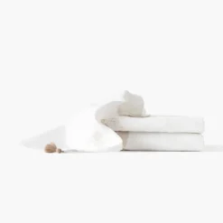 Nappes|Carré Blanc Nappe coton Mykonos blanc