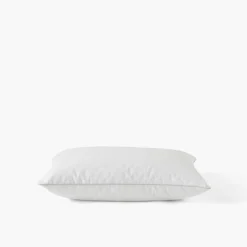 Oreillers|Carré Blanc Oreiller carré mi-ferme duvet et microfibre Kilim