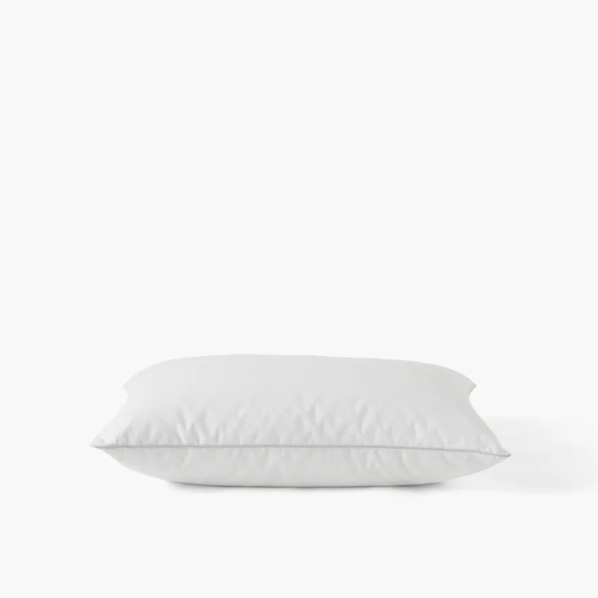 Oreillers|Carré Blanc Oreiller carré mi-ferme duvet et microfibre Kilim
