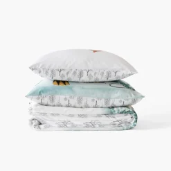 Linge De Litbio|Carré Blanc Parure de lit pur coton Féeries