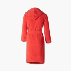 Peignoirs 10 Ans - 16 Ans|Carré Blanc Peignoir ado fille coton moelleux Julia corail