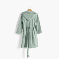 Peignoirs 10 Ans - 16 Ans|Carré Blanc Peignoir ado fille coton moelleux Julia eucalyptus