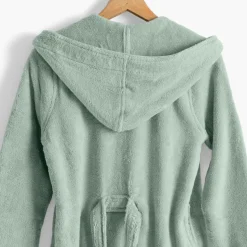 Peignoirs 10 Ans - 16 Ans|Carré Blanc Peignoir ado fille coton moelleux Julia eucalyptus
