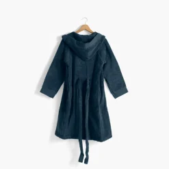 Peignoirs 10 Ans - 16 Ans|Carré Blanc Peignoir ado garcon coton moelleux Hugo bleu
