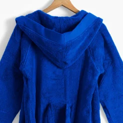 Peignoirs 10 Ans - 16 Ans|Carré Blanc Peignoir ado garcon coton moelleux Hugo cobalt
