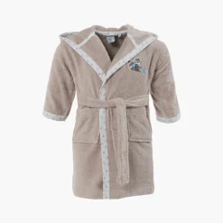 Peignoirs 12 Mois - 10 Ans|Carré Blanc Peignoir bébé coton biologique à capuche Devine lin