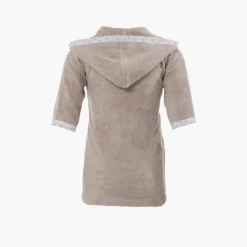 Peignoirs 12 Mois - 10 Ans|Carré Blanc Peignoir bébé coton biologique à capuche Devine lin