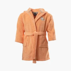 Peignoirs 12 Mois - 10 Ans|Carré Blanc Peignoir bebe coton à capuche Noisette orange