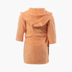 Peignoirs 12 Mois - 10 Ans|Carré Blanc Peignoir bebe coton à capuche Noisette orange