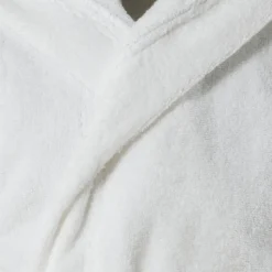 Peignoirs 12 Mois - 10 Ans|Carré Blanc Peignoir enfant bouclette de coton biologique Cocon blanc