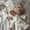 Coffrets Cadeaux|Peignoirs 12 Mois - 10 Ans|Carré Blanc Peignoir enfant coton Amore ivoire