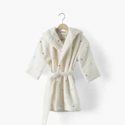 Coffrets Cadeaux|Peignoirs 12 Mois - 10 Ans|Carré Blanc Peignoir enfant coton Amore ivoire