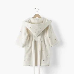 Coffrets Cadeaux|Peignoirs 12 Mois - 10 Ans|Carré Blanc Peignoir enfant coton Amore ivoire