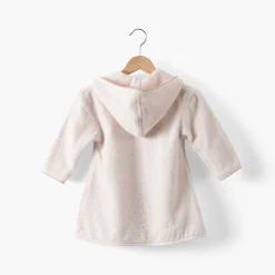 Peignoirs 12 Mois - 10 Ans|Nouveautés Bébénew|Carré Blanc Peignoir enfant coton bio cache-coeur Bienvenue nude