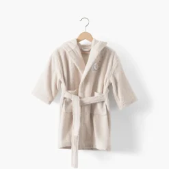 Peignoirs 12 Mois - 10 Ans|Nouveautés Bébénew|Carré Blanc Peignoir enfant coton bio Bienvenue naturel