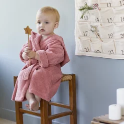 Peignoirs 12 Mois - 10 Ans|Nouveautés Bébénew|Carré Blanc Peignoir enfant coton Xmasful pétale
