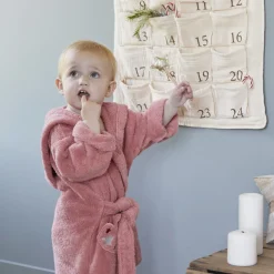 Peignoirs 12 Mois - 10 Ans|Nouveautés Bébénew|Carré Blanc Peignoir enfant coton Xmasful pétale