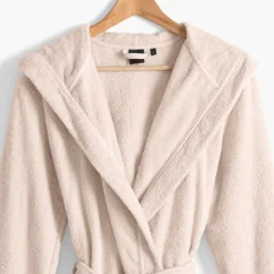 Coffrets Cadeaux|Peignoirs Femme|Carré Blanc Peignoir femme à capuche uni coton biologique Osmose naturel