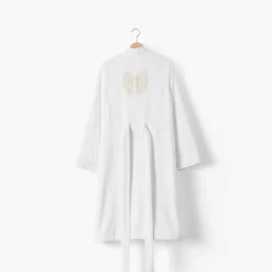 Coffrets Cadeaux|Peignoirs Femme|Carré Blanc Peignoir femme coton col kimono Mon Ange