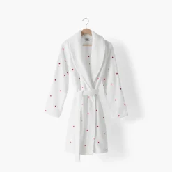 Coffrets Cadeaux|Peignoirs Femme|Carré Blanc Peignoir femme coton col châle Adore blanc