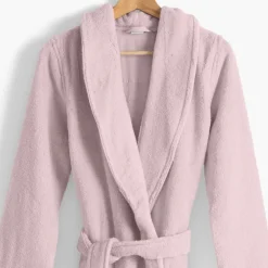 Coffrets Cadeaux|Peignoirs Femme|Carré Blanc Peignoir femme coton moelleux Ella poudre