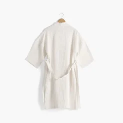 Coffrets Cadeaux|Peignoirs Femme|Carré Blanc Peignoir femme gaze de coton biologique Naturelle naturel