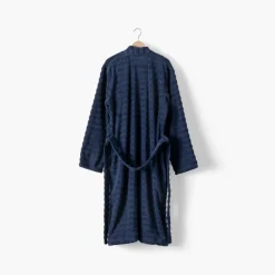 Coffrets Cadeaux|Peignoirs Homme|Carré Blanc Peignoir homme coton col kimono Aura marine