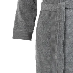 Peignoirs Homme|Carré Blanc Peignoir homme coton col kimono Grizzli gris