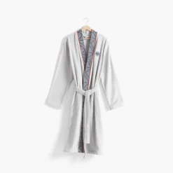 Peignoirs Homme|Carré Blanc Peignoir homme coton col kimono Roland-Garros 2023