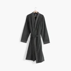 Coffrets Cadeaux|Peignoirs Homme|Carré Blanc Peignoir homme coton col kimono Lotus poivre