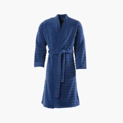Peignoirs Homme|Carré Blanc Peignoir homme coton kimono Bukhara bleu