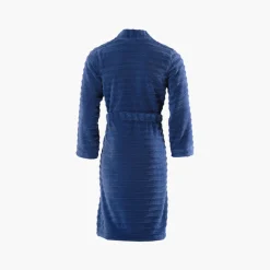 Peignoirs Homme|Carré Blanc Peignoir homme coton kimono Bukhara bleu