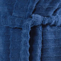 Peignoirs Homme|Carré Blanc Peignoir homme coton kimono Bukhara bleu
